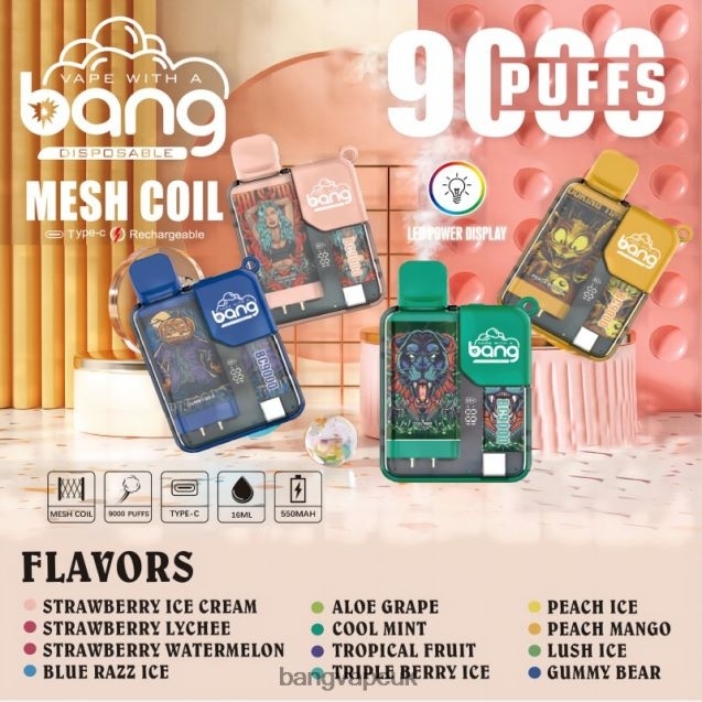 Bang Vape Box BC9000 Prefilled 16ml - B206086 Bang XXL Vape UK Disposable