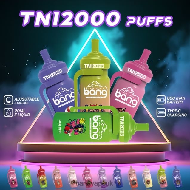 Bang Vape TN12000 Pod with Mesh Coil - B206085 Bang King Vape UK Disposable