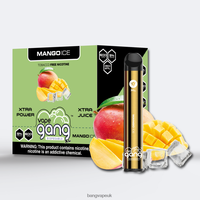 Vape Gang XL Disposable Vapes 600 puffs (Box of 10) - B2060868 Bang XXL Vape UK Mango Ice
